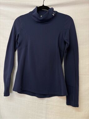 Under Armour Navy Blue Thermal Turtleneck Size Small